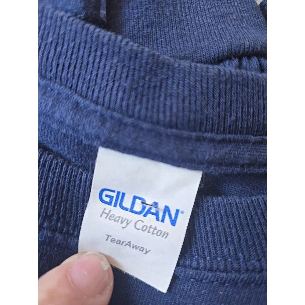 SOUTHERN GIRL Women's HELLO FALL PUMPKIN TRUCK LONG SLEEVE SHIRT LARGE NAVY BLUE - Picture 9 of 10